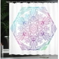 thumbnail image 4 of Ambesonne Hamsa Shower Curtain, Evil Eye Bohemian Ombre, 69"Wx84"L, Blue Purple, 4 of 5