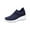 Blue, variant on Lovskoo 2024 Women's Slip On Lightweight Mesh Walking Shoes Four Seasons Large Size Fashion Casual Breathable Sports Thick Sole Shoes Black