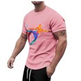 thumbnail image 2 of LUOGENLI T-shirts pour Hommes T-shirts d'Été de Rue Extérieure à Manches Courtes Col Rond t-Shirt de Football Violent Tir T-shirts Amusants Graphiques Pâques L, 2 of 5
