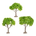 thumbnail image 3 of Bunblic 3 Pieces Mini Landscape Tree Model Trees DIY Crafts Railway Train Railroad Layout Diorama Tree Building Model Miniature Trees yellow flower trees, 3 of 8