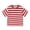 Red, variant on YunPes Unisex-Baby Organic Tee Kids Striped Cotton T-Shirt Casual Crewneck Short Sleeve Boy Girls Summer Tee Top Toddler Undershirt