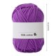 thumbnail image 3 of Hilo De Tejer 10 ovillos de algodón de leche morado de 25 g y 4 hebras, lana suave para tejer a mano, ideal para manualidades de bebé, con aguja de crochet (1 unidad) JASKFLY, 3 of 9