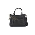 thumbnail image 3 of Jessica Simpson Women's Daphne Studded Faux Leather Satchel Handbag, Meteorite Black, 3 of 4