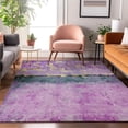 thumbnail image 7 of Addison Rugs Mayfield Premium Machine Washable Transitional Abstract Plum Rectangle Rug, 8' x 10', 7 of 7
