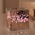 thumbnail image 1 of Cube Mirror Lamp, 2 in 1 DIY  Cube Night Light  for Birthday Purple, 1 of 7