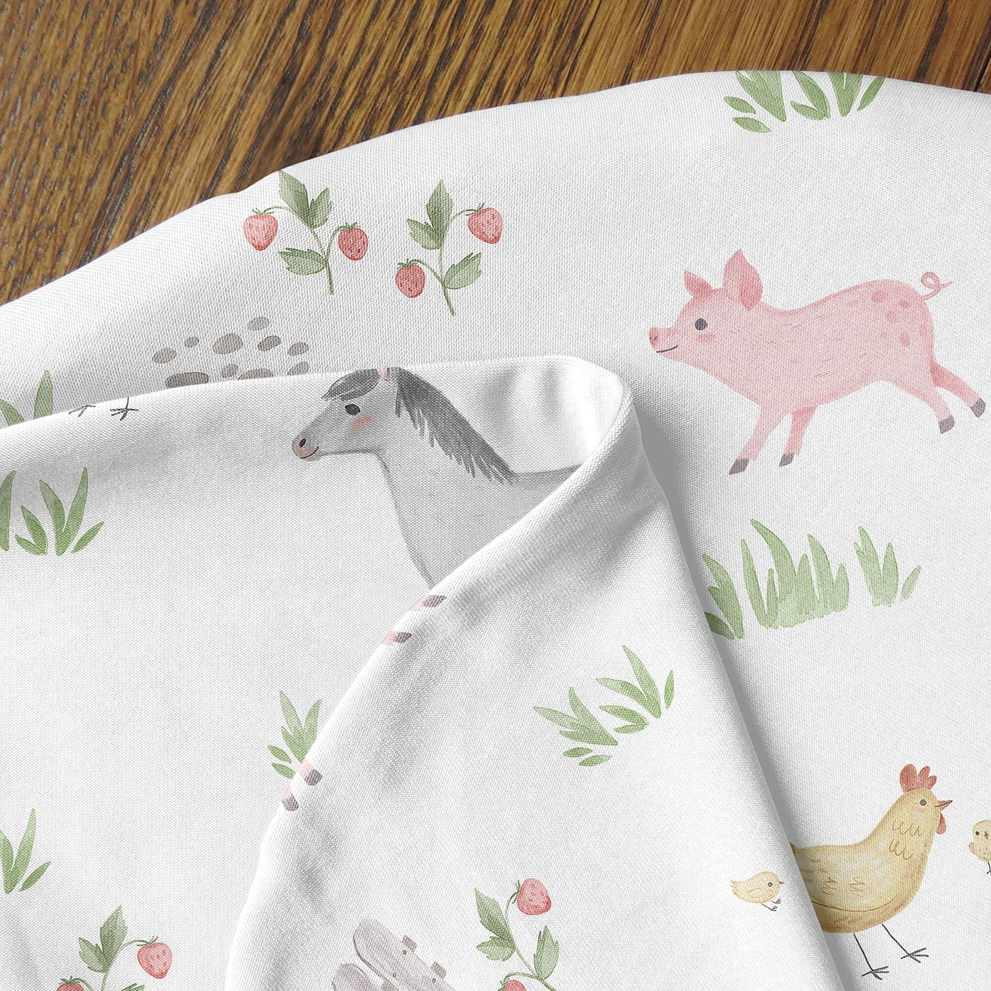 Farm Animals Baby Cocoon and Beanie Hat Sleep Sack Set by Sweet JoJo Designs