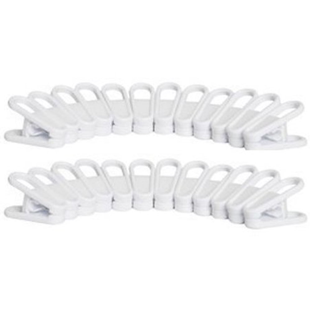Hangorize 24 Plastic MultiPurpose Hanger Clips. Add it To Your Hanger