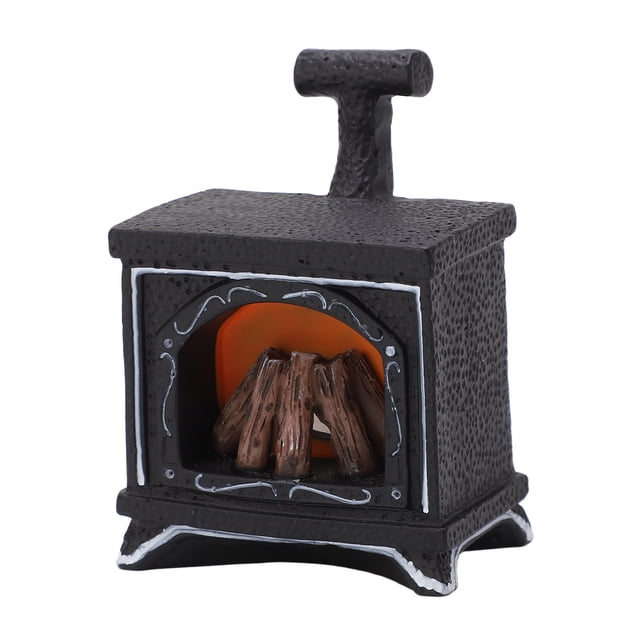 Lanterne de Cheminée LED, Anti-Vieillissement Matériau de Résine Miniature Statue de Cheminée Miniature pour la Décoration de Bureau