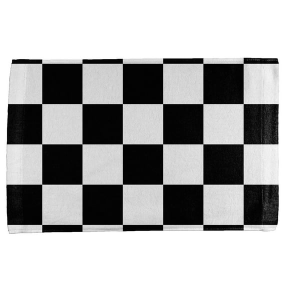 Finish Line Checkered Flag All Over Hand Towel