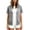 Gray, variant on SHENGXINY Women's Lightweight Short Sleeve Hoodies Full Zip Up Oversized Hooded Sweatshirts with Pockets Thin Casual Jackets Fall Spring Hoodie Blue M