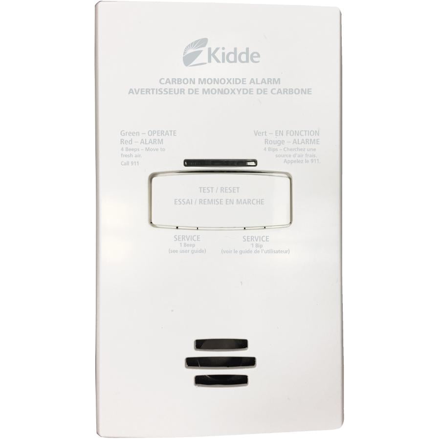 Kidde Carbon Monoxide alarm, plug-in to 120V outlet with Battery backup, Kidde 900-0263CO-CA AC Plug-in Carbon Monoxide Alarm with Battery Backup