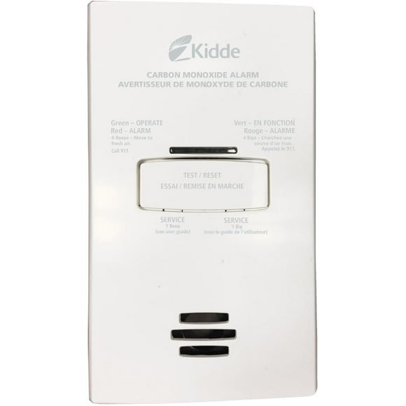 Kidde Carbon Monoxide alarm, plug-in to 120V outlet with Battery backup