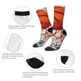 thumbnail image 3 of Hirioo Basketball Shot Pattern Adult Middle Tube Socks Breathable Sock Non-Pilling,Contrasting Color Design, 3 of 6