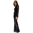 thumbnail image 2 of Vivian's Fashions Dress - Maxi,Full Lace Gown, 2 Layers (Black, 1X), 2 of 5