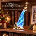 thumbnail image 6 of Christmas Shelf-Edge Lighted Scene Decor, Glowing Holiday Shelf Display for Christmas, Magical Waterfall String Light Christmas Tabletop & Bookshelf Decor for Cabinet & Fireplace (D), 6 of 6