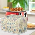 thumbnail image 3 of Yuyamidu Floral Toaster Cover 4-Slice Dragonfly Wide Slot Microwave Toaster Oven Dust Protective Cover Foldable Kitchen Small Appliance Cover Keep Clean from Smudges, Fingertips, 3 of 7