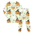thumbnail image 5 of GCETTIC Toddler Girl Pajama Set Kids Soft Sleep Outfit Breathable Fabric Crew Neck Top Loose Fit Nightwear Pajamas Light Green,2-3 Years, 5 of 9