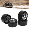 thumbnail image 1 of Llantas De Orugas RC De 4 Piezas, Llantas Universales De aleación De Aluminio De 1,9 Pulgadas Beadlock Para Axial SCX10 SCX10 II III Redcat GEN8 Con Diseño Liviano, 1 of 7