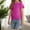 Purple, variant on Liyamei Girls Summer Tops Short Sleeve Tee With Back Bow Design Casual Round Neck Shirt For Toddler Kids Outdoor Play School Everyday Wear Soft Comfortable Breathable Girls T-Shirts Size 3-4 Years