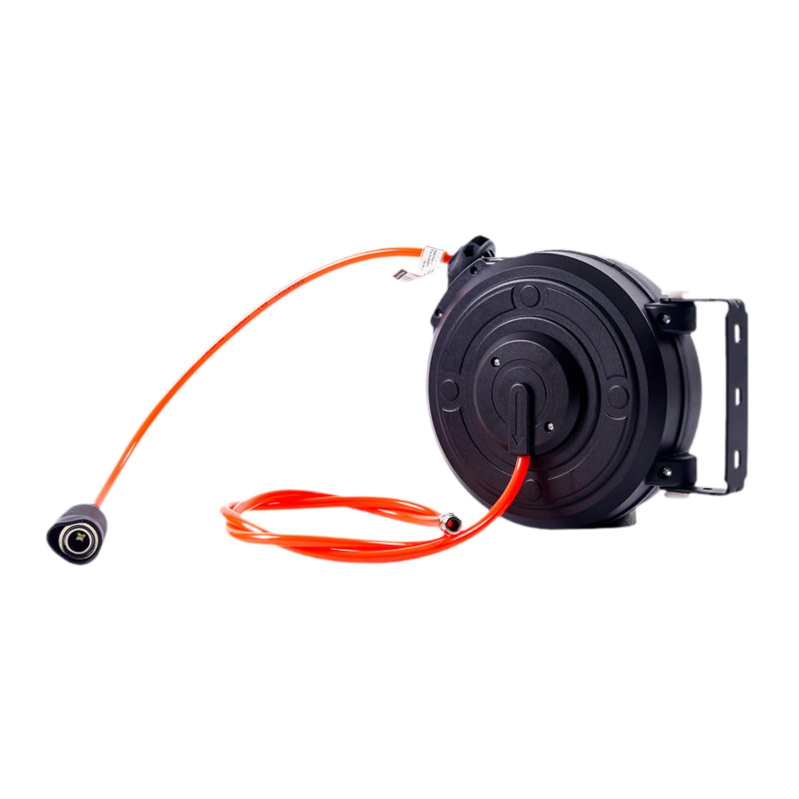 oshhni Retractable Air Hose Reel 180 degree Swivel Bracket Easy Installation for Workshop