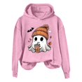 thumbnail image 4 of WZXFASHION Autumn Ladies Casual Comfortable Plus Velvet Fresh Sweet Color Matching Sweater Female Up To 50% Off pullover zip up hoodie, 4 of 4