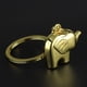 thumbnail image 5 of Llavero con elefante Llavero con elefante dorado Pequeño regalo Decoración para llaves, 5 of 6