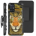 thumbnail image 1 of DALUX Hybrid Kickstand Holster Phone Case Compatible with GALAXY A51 4G (2020) - Brown Mythic Cat, 1 of 3