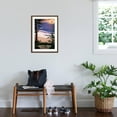 thumbnail image 3 of Art.com Santa Cruz, California - West Cliff Sunset and Surfers Art Print by Lantern Press, Brown Frame Wall Art, 21" x 29", 3 of 5