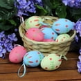 thumbnail image 2 of 12ct Pastel Yellow and Pink 'Katie' Easter Egg Ornaments 2.25", 2 of 2