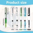 thumbnail image 2 of Fountain Pen Set – 5 Colors | 0.38mm Fine Nib | Transparent Piston-Fill Design | Durable Stainless Steel & Plastic | Ideal for Writing, Drawing, and Journaling, 2 of 7