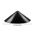 thumbnail image 2 of Squirrel Baffles For Bird Feeders, Squirrel Guard For Bird Feeder Pole, 18In 3-Piece Black Plastic, Bird Feeder Squirrel Proof, Outdoor Yard Installation, 1 Set Hardware, 2 of 8