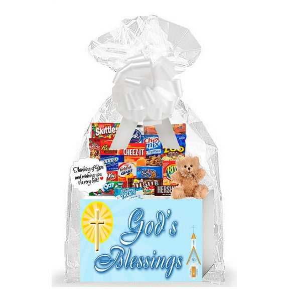 God's Blessing Thinking of You Cookies, Candy & More Care Package Assortment Variety Gift Box Bundle Set