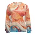 thumbnail image 7 of Simple Colored Ripple Mom Sweatshirt For Women Long Sleeve Pullover, 7 of 7
