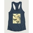 thumbnail image 3 of Spa Butterflies In Nature Racerback Tank Women -Megan Meagher Designs, Female Large, 3 of 4