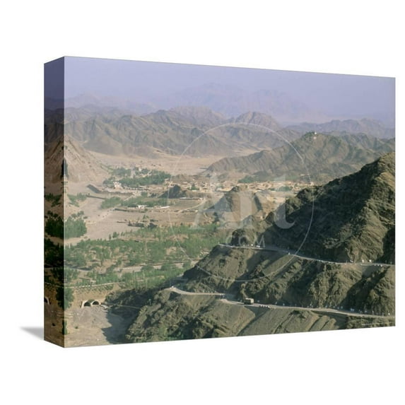 View into Afghanistan from the Khyber Pass, North West Frontier Province, Pakistan, Asia, Scenic Stretched Canvas Wall Art by Upperhall Ltd Sold by Art.Com