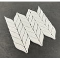 thumbnail image 4 of Thassos White Petal/Leaf Pattern Marble Mosaic Wall & Floor Tile - Case (10 Sheets), 4 of 7