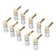 thumbnail image 3 of Angle de Ángulo recto, 10 pcs reduce los circuitos Cortos enchufes de plátano de plátano estuche de aluminio 24k para cable de altavoces de 4 mm, 3 of 7