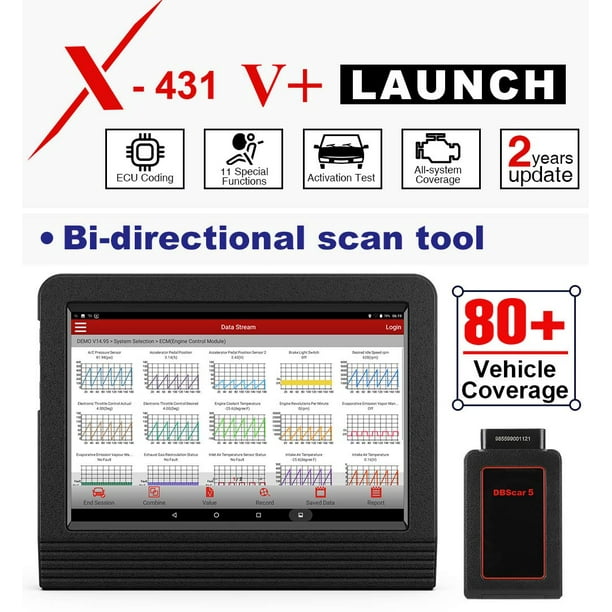 LAUNCH X431 V+ Bluetooth OBD2 Scanner Car Diagnostic Tool Full System