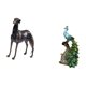 thumbnail image 5 of Estatua de perro de resina,Estatua de perro galgo de resina con forma de animal,Escultura coleccionable para escritorio,decoración del hogar,Figura de escritorio,Estante de estatua de pavo, 5 of 8