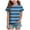 Blue, variant on Ulanda Girls Striped Short Sleeve T Shirts Kids Summer Casual Tops Crewneck Tees Blouses (Pink, 12-13 Years)