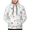 thumbnail image 4 of Hoodies for Men - Colorful Spotty circular Long Sleeve Comfrt Men'S Fashion Hoodies & Sweatshirts, Sweatshirts for Men Hoodies Pullover Clothing Clothes with Pouch, 4 of 7