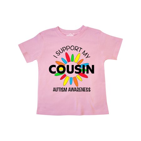 

Inktastic I Support My Cousin Autism Awareness Gift Toddler Boy or Toddler Girl T-Shirt