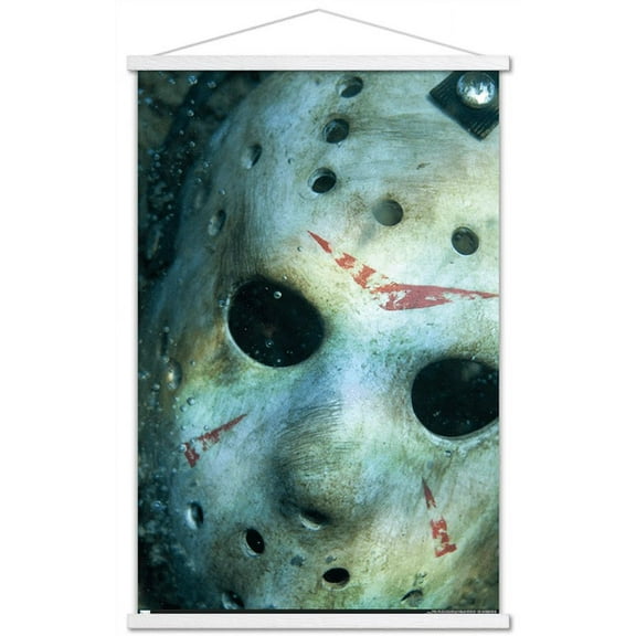 Friday the 13th - Underwater Wall Poster with Wooden Magnetic Frame, 22.375" x 34"