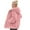 Pink, variant on Fall Jackets for Women 2025 Fleece Solid Color Zipper Up Stand Collar with Pockets Hooded Sweatshirt Outwear Coats Dark Blue S-3XL