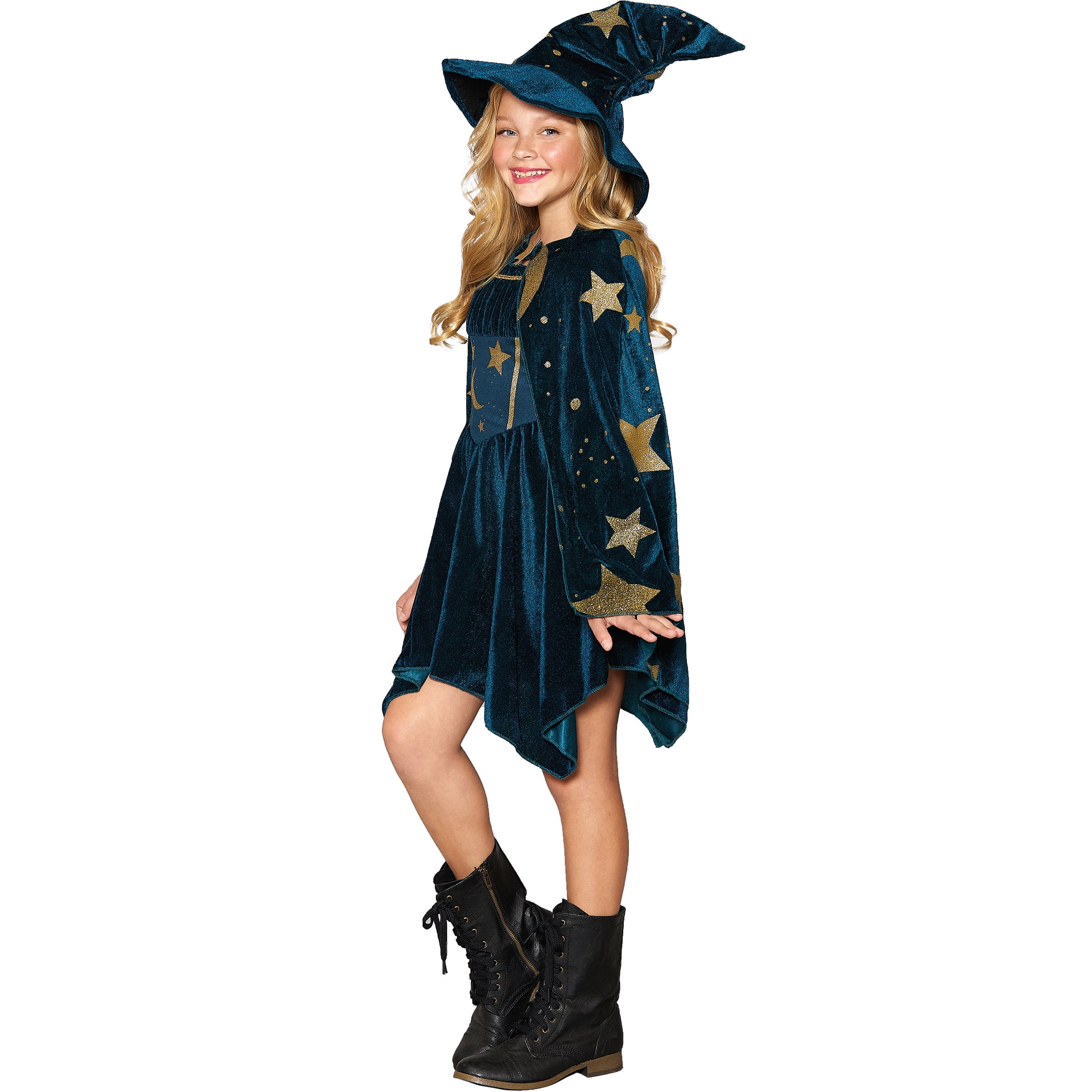 Spellbound Wizard Halloween Costume for Children, Girls' Size S (6), by Way to Celebrate