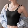 thumbnail image 2 of Bra for Women with Halter Neck, Removable Pads, Seamless Wrap Design, Stretch Polyester Fabric, Backless Support, Daily Wear, 2 of 8