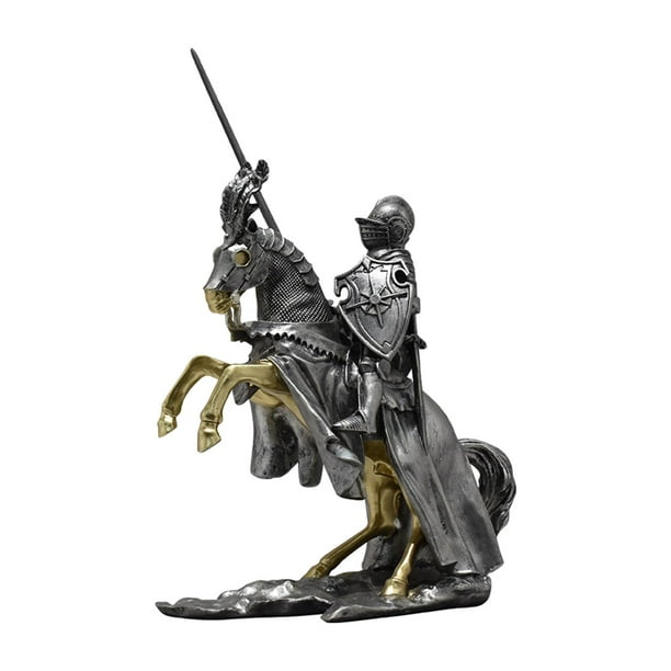 Estatua de decoración de caballero, escultura de de guerrero, colección de decoración, escultura decorativa moderna para interiores, adorno
