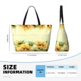 thumbnail image 4 of Easygdp Sunflowers On A Yellow Background Bolsa de Viaje de Playa de Gran Capacidad, Bolsa Tote Perfecta para la Playa, Escapadas de Fin de Semana y Viajes, 4 of 7