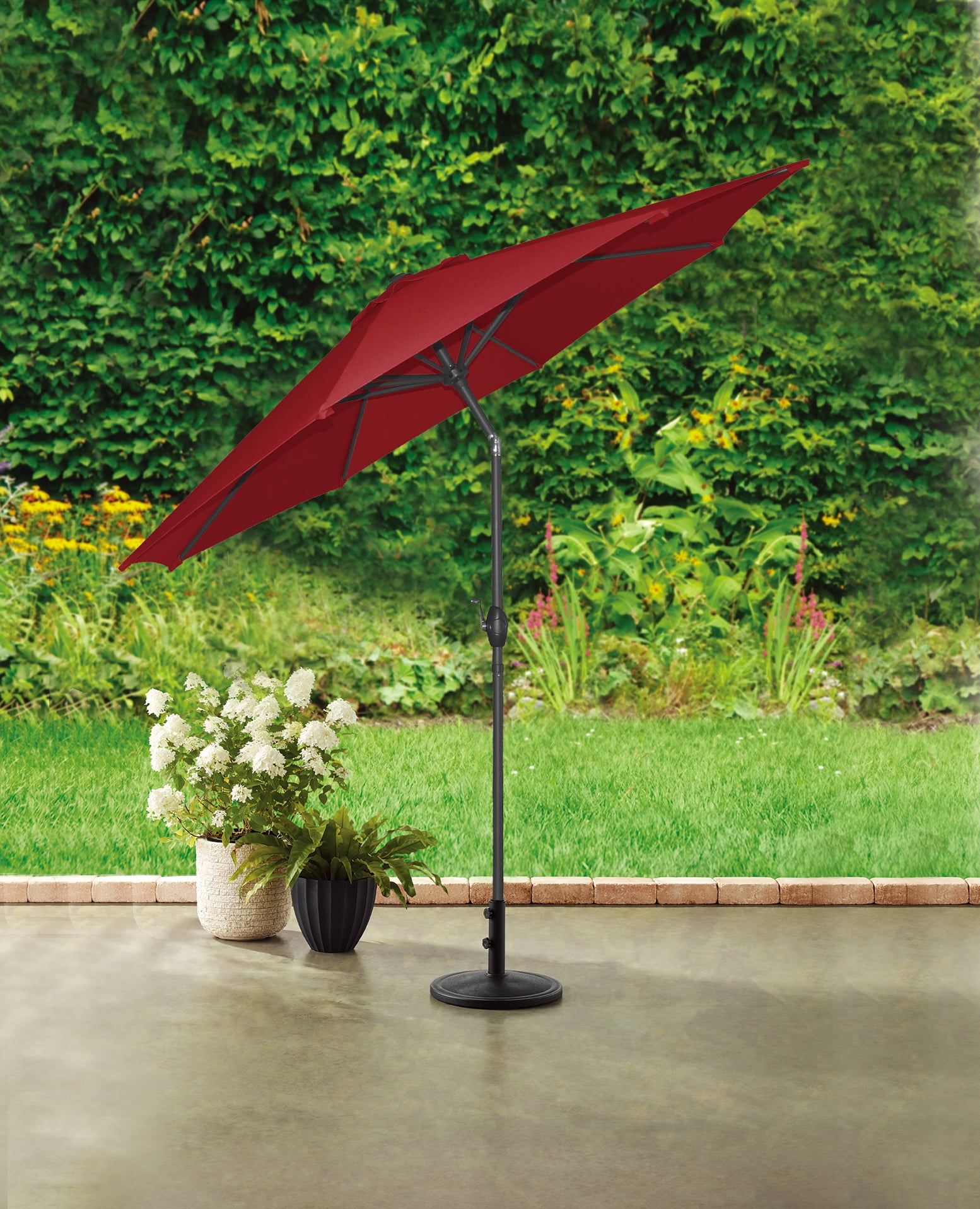 Better Homes & Gardens 9' Premium Patio Umbrella, Red