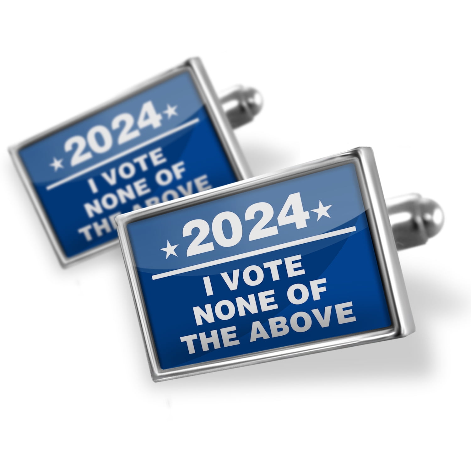 Cufflinks Funny Election Sign I Vote None Of The Above 2024 NEONBLOND